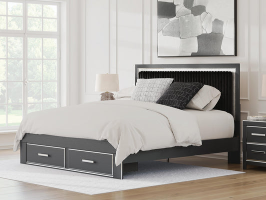 Zuraleus Upholstered Panel Storage Bed