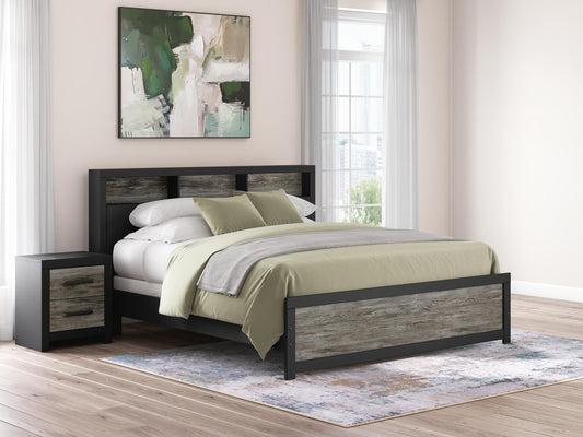 Broachmyn Bookcase Panel Bed