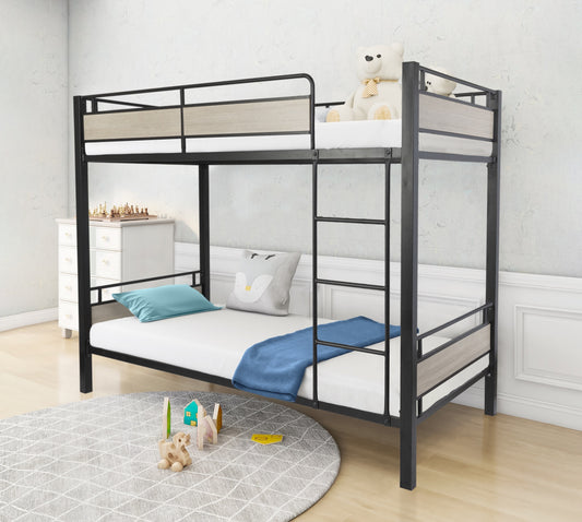 NOLAN BUNK BED AND MATTRESSES - BEIGE OAK