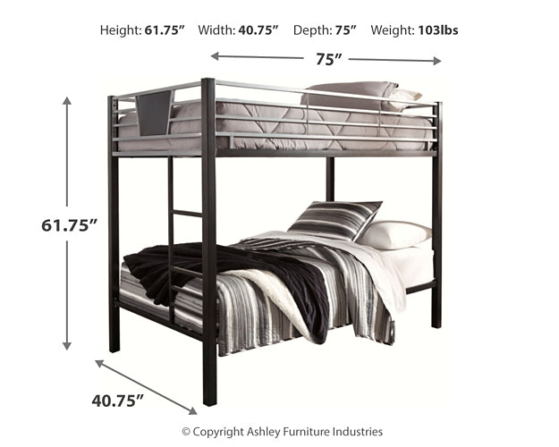 Dinsmore /Twin Bunk Bed W/Ladder