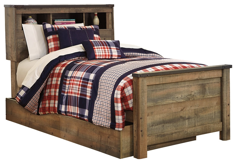 Trinell Bookcase Bed With 1 Large Storage Drawer