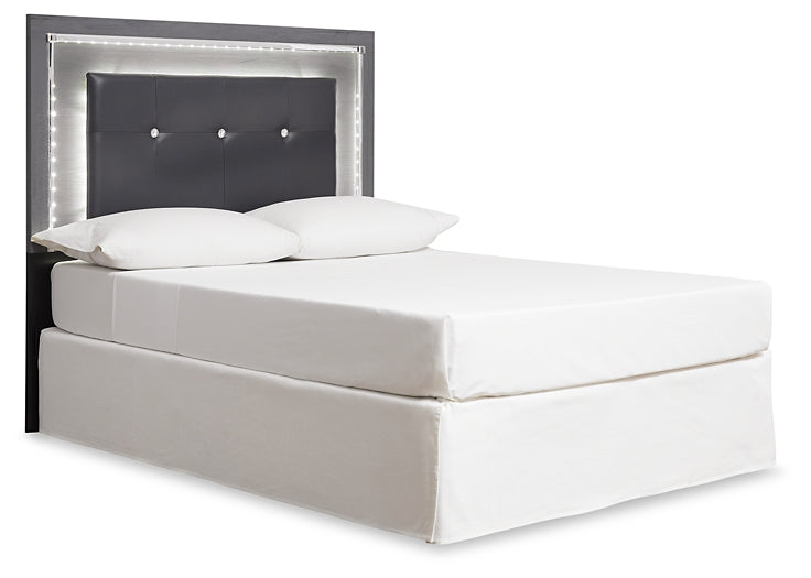 Lodanna Upholstered Panel Headboard With Mirrored Dresser, Chest And Nightstand