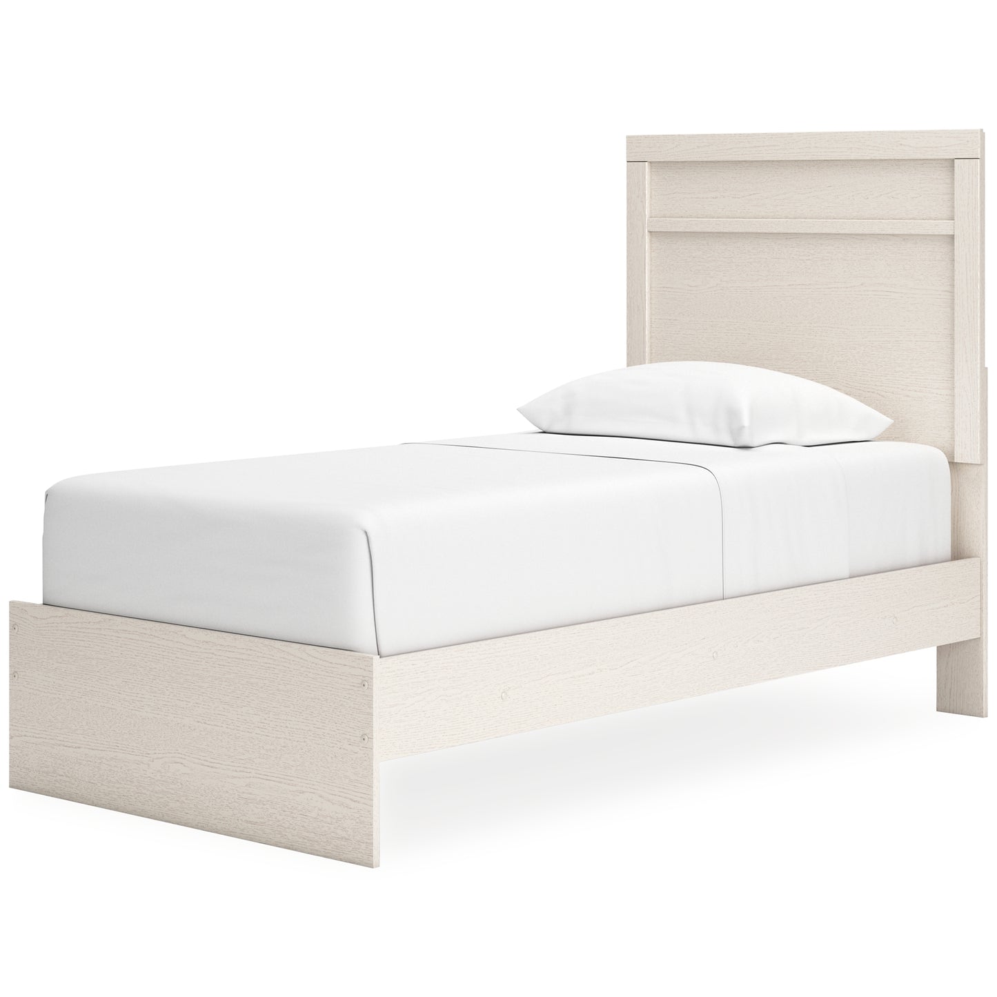Stelsie Panel Bed With Mirrored Dresser