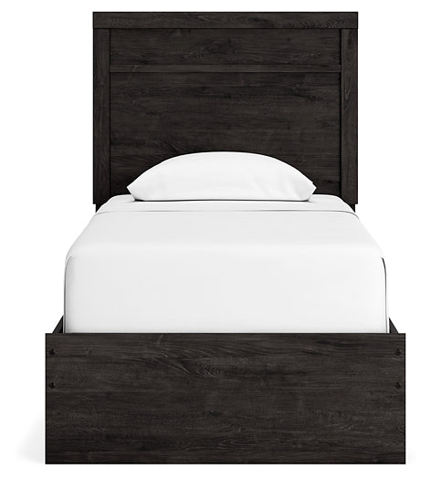 Belachime Panel Bed With Mirrored Dresser, Chest And 2 Nightstands