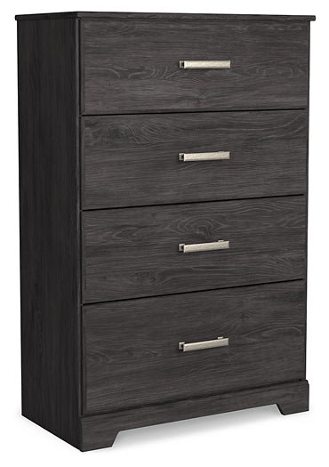 Belachime Panel Bed With Mirrored Dresser, Chest And 2 Nightstands