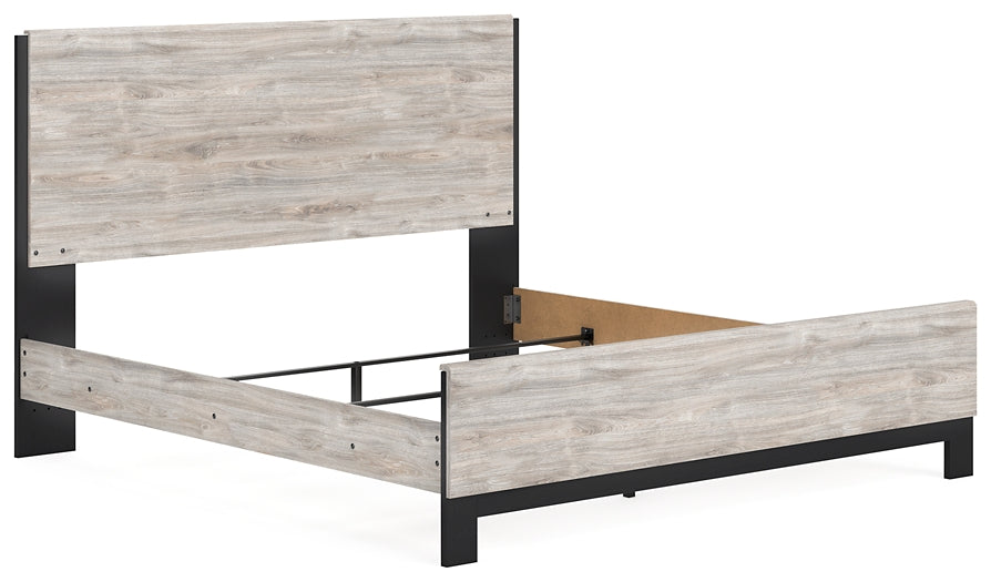 Vessalli Panel Bed With Mirrored Dresser, Chest And 2 Nightstands