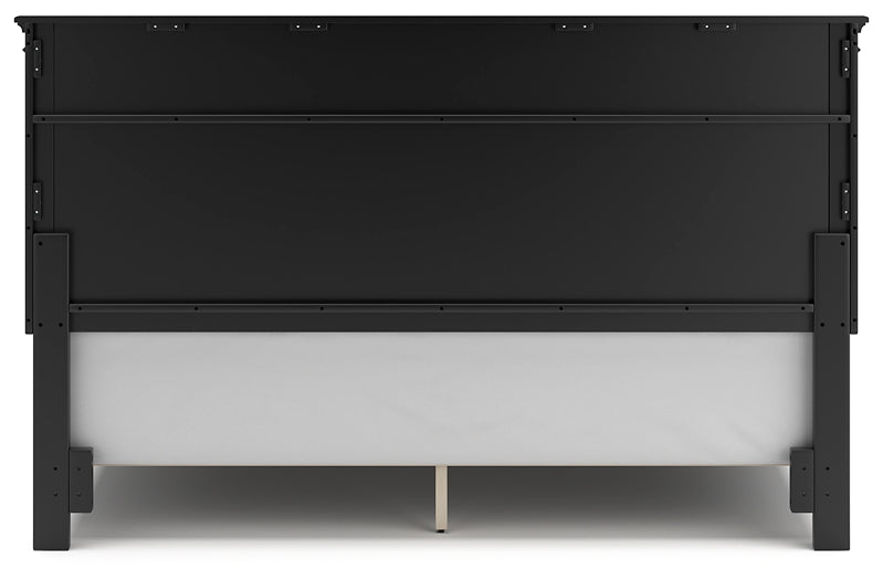 Lanolee Panel Bed With Mirrored Dresser, Chest And 2 Nightstands