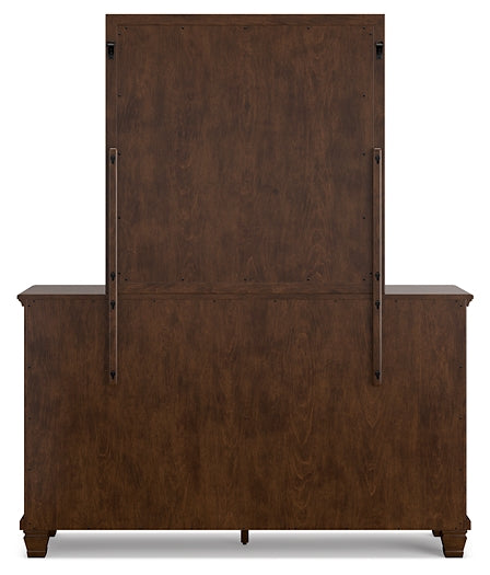 Danabrin Panel Bed With Mirrored Dresser, Chest And 2 Nightstands