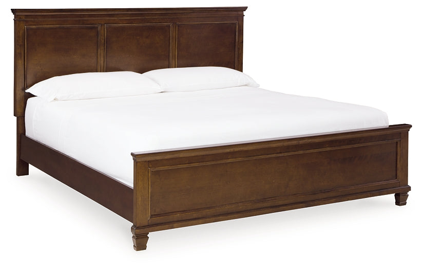 Danabrin Panel Bed With Mirrored Dresser, Chest And 2 Nightstands