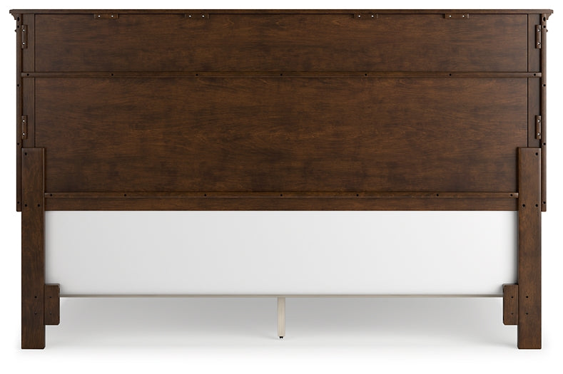 Danabrin Panel Bed With Mirrored Dresser, Chest And 2 Nightstands