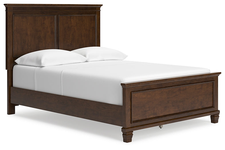 Danabrin Panel Bed With Mirrored Dresser