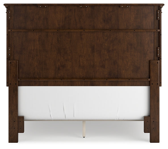 Danabrin Panel Bed With Mirrored Dresser, Chest And 2 Nightstands