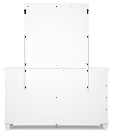 Fortman Panel Bed With Mirrored Dresser
