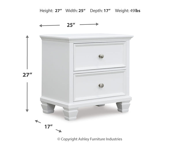 Fortman Panel Bed With Mirrored Dresser, Chest And 2 Nightstands