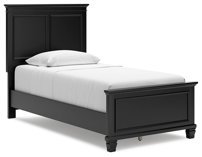 Lanolee Panel Bed With Mirrored Dresser, Chest And Nightstand