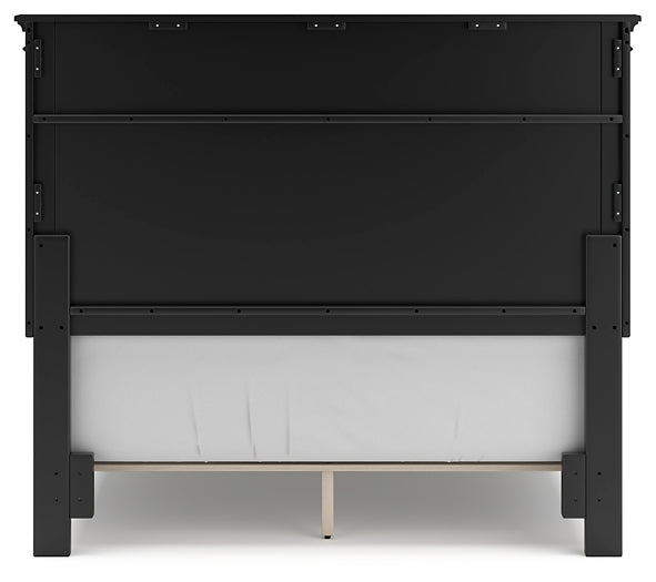 Lanolee Panel Bed With Mirrored Dresser And Nightstand