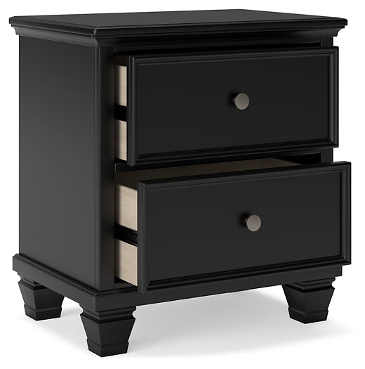 Lanolee Panel Bed With Mirrored Dresser And Nightstand