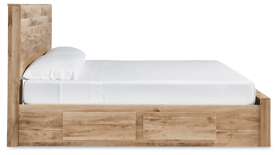 Hyanna Panel Storage Bed With Mirrored Dresser