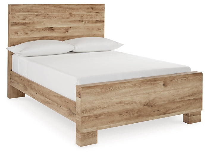 Hyanna Panel Bed With Mirrored Dresser And 2 Nightstands