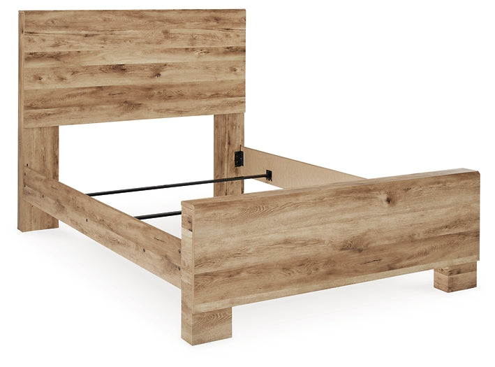 Hyanna Panel Bed With Mirrored Dresser And 2 Nightstands