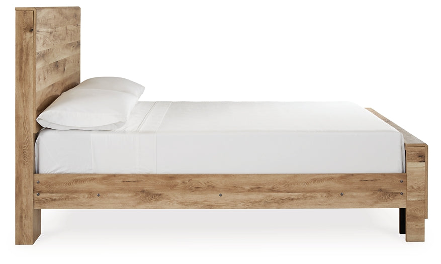 Hyanna Panel Bed With Mirrored Dresser