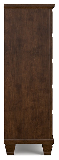 Danabrin California Panel Bed With Mirrored Dresser And Chest