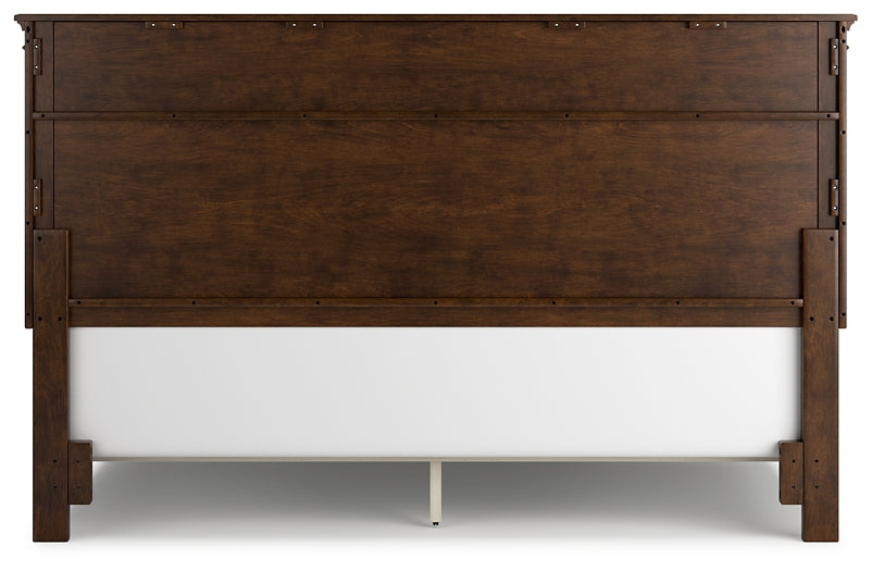 Danabrin California Panel Bed With Mirrored Dresser And Chest