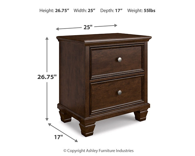 Danabrin Panel Bed With Mirrored Dresser And 2 Nightstands