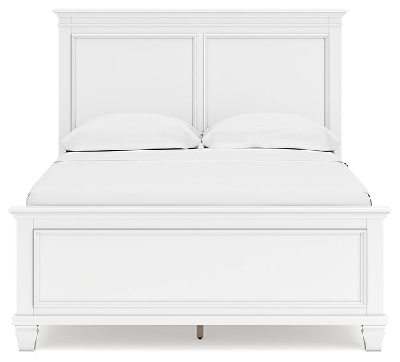 Fortman Panel Bed With Mirrored Dresser And Nightstand