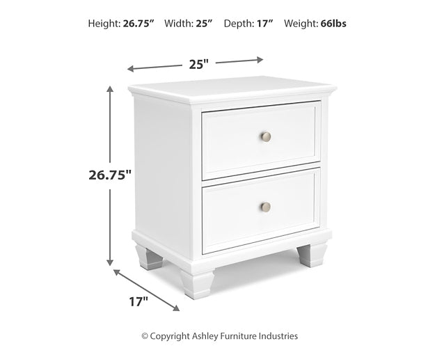 Fortman Panel Bed With Mirrored Dresser And Nightstand