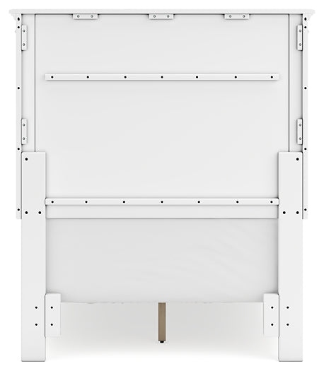 Fortman Panel Bed With Mirrored Dresser, Chest And Nightstand