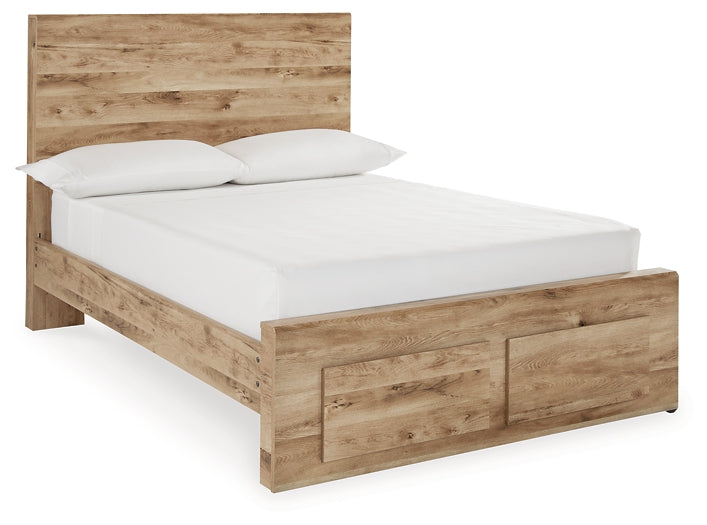 Hyanna Panel Storage Bed With Mirrored Dresser, Chest And 2 Nightstands