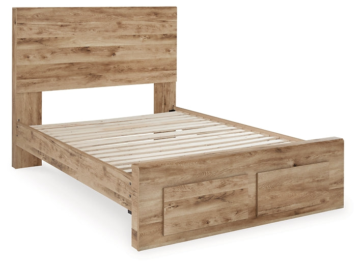 Hyanna Panel Storage Bed With Mirrored Dresser, Chest And 2 Nightstands