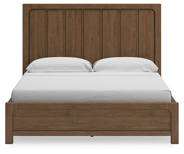 Cabalynn Panel Bed With Storage With Mirrored Dresser