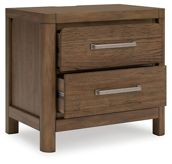 Cabalynn Upholstered Bed With Mirrored Dresser, Chest And Nightstand