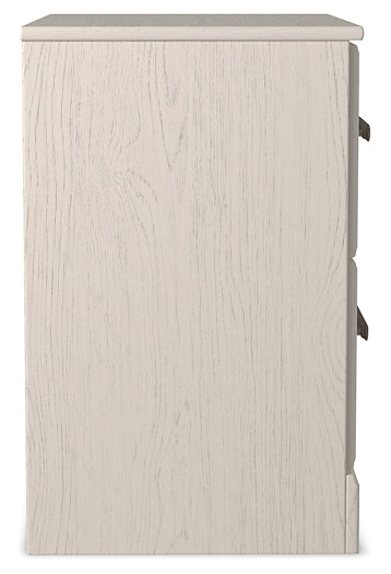 Stelsie Panel Bed With Mirrored Dresser, Chest And Nightstand