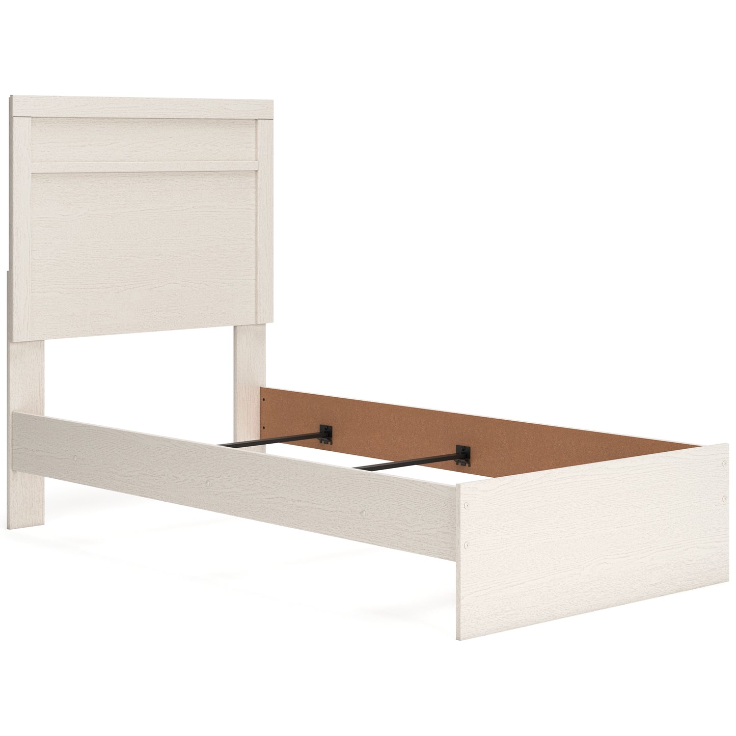 Stelsie Panel Bed With Mirrored Dresser And 2 Nightstands