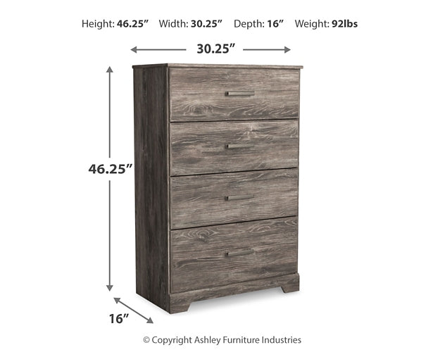 Ralinksi Panel Bed With Mirrored Dresser And Chest