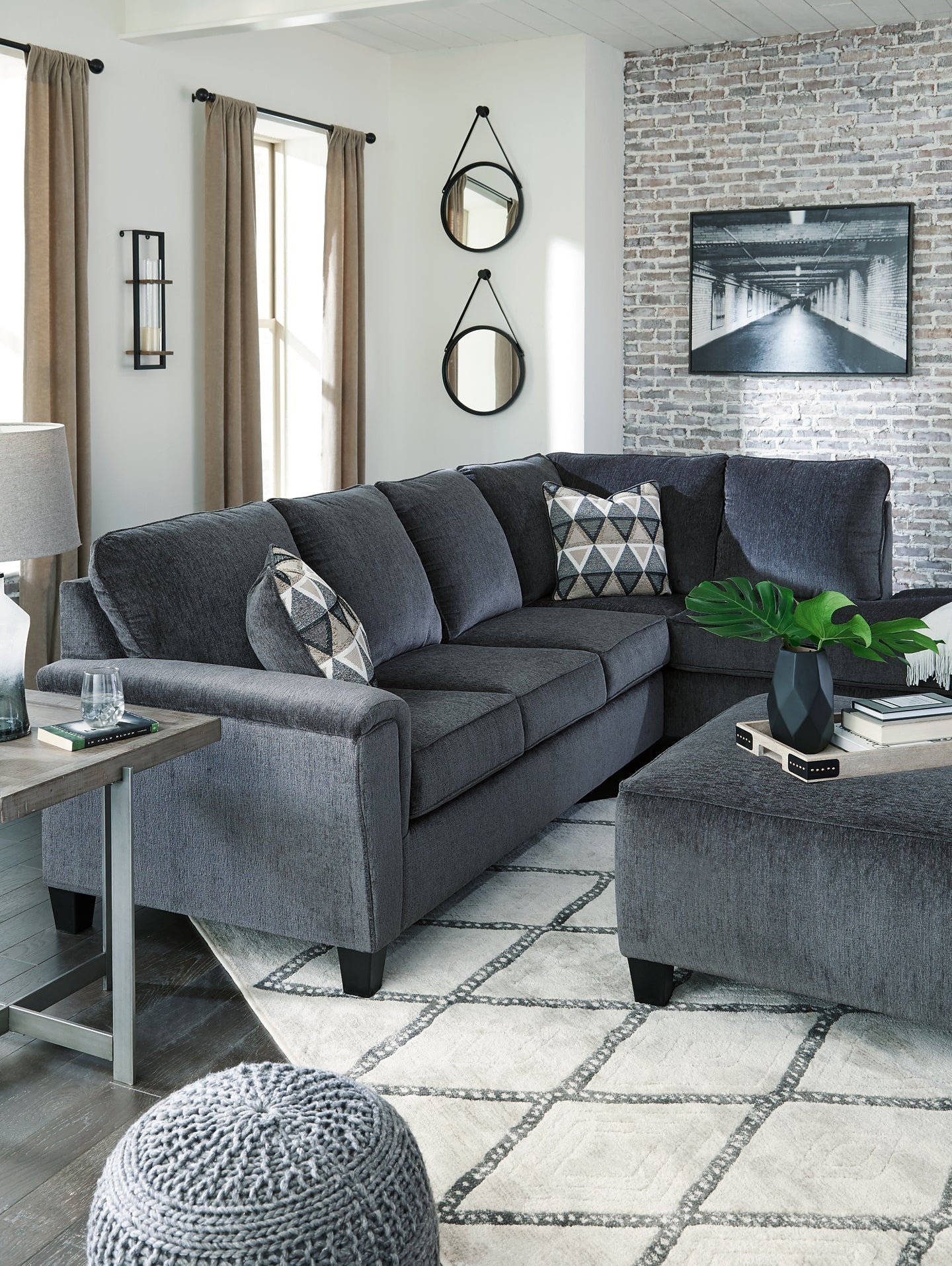 Abinger 2-Piece Sectional with Chaise Rent Wise Rent To Own Jacksonville, Florida