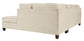 Abinger 2-Piece Sectional with Ottoman Rent Wise Rent To Own Jacksonville, Florida