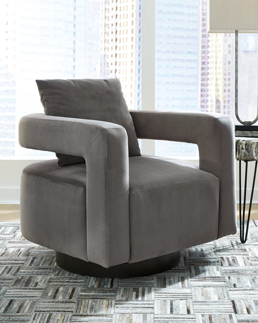 Alcoma Swivel Accent Chair Rent Wise Rent To Own Jacksonville, Florida