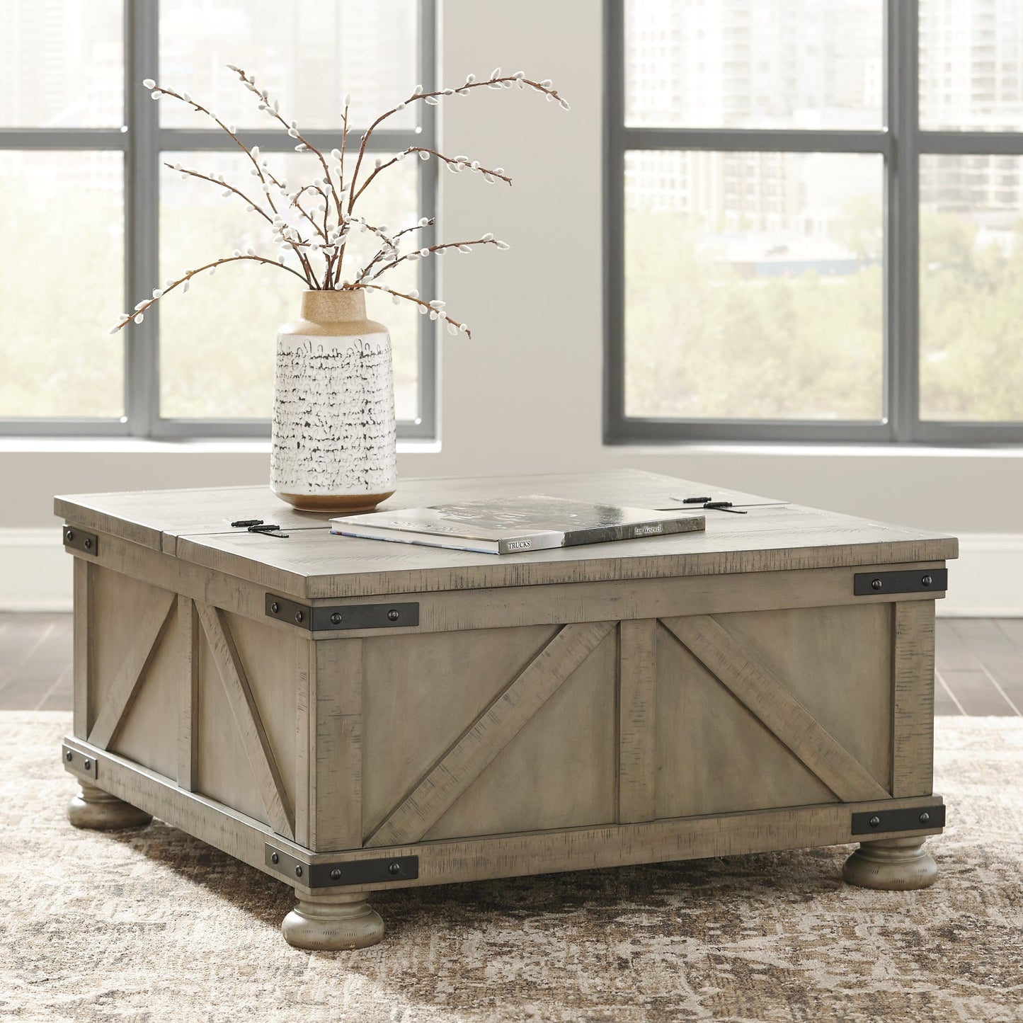 Aldwin Cocktail Table with Storage Rent Wise Rent To Own Jacksonville, Florida