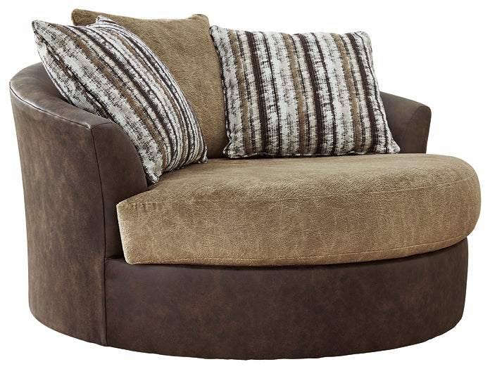 Alesbury Oversized Swivel Accent Chair Rent Wise Rent To Own Jacksonville, Florida