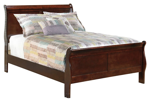 Alisdair Full Sleigh Bed with Mirrored Dresser, Chest and 2 Nightstands Rent Wise Rent To Own Jacksonville, Florida