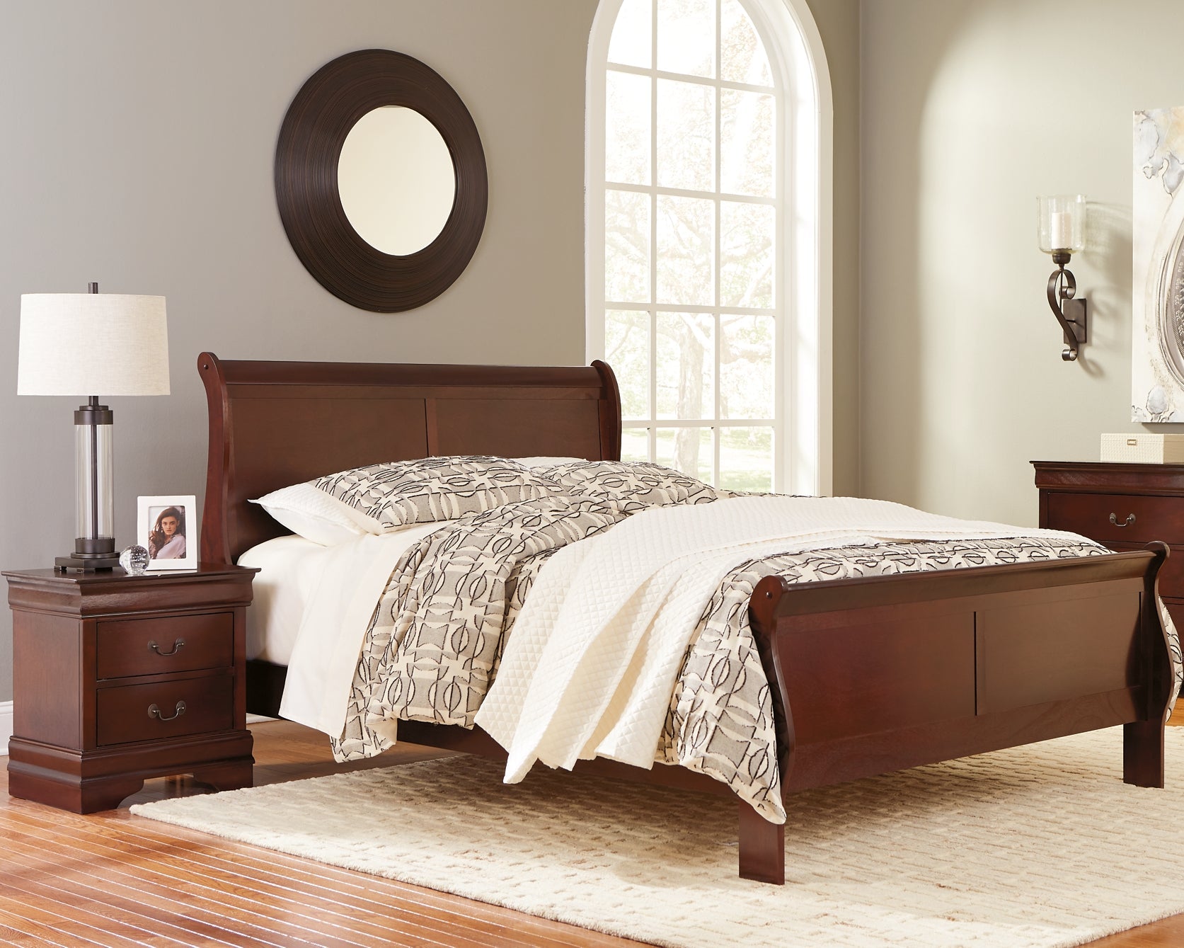 Alisdair King Sleigh Bed with 2 Nightstands Rent Wise Rent To Own Jacksonville, Florida