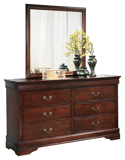 Alisdair King Sleigh Bed with Mirrored Dresser, Chest and 2 Nightstands Rent Wise Rent To Own Jacksonville, Florida