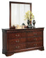 Alisdair King Sleigh Bed with Mirrored Dresser, Chest and 2 Nightstands Rent Wise Rent To Own Jacksonville, Florida