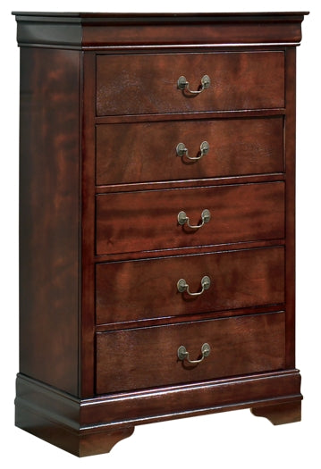 Alisdair Twin Sleigh Bed with Mirrored Dresser, Chest and 2 Nightstands Rent Wise Rent To Own Jacksonville, Florida
