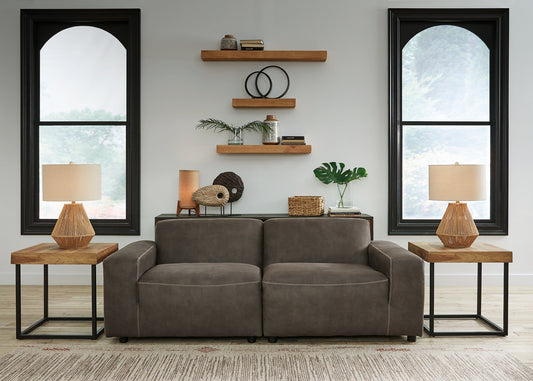 Allena 2-Piece Sectional Loveseat Rent Wise Rent To Own Jacksonville, Florida