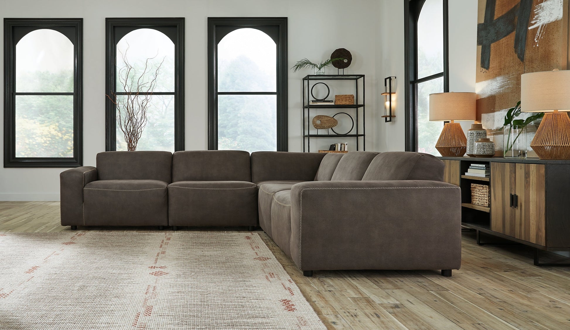Allena 5-Piece Sectional Rent Wise Rent To Own Jacksonville, Florida